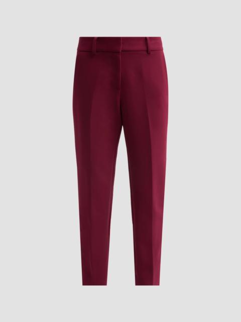 MILLY Women's Nicola Cady Crop Pants - Burgundy