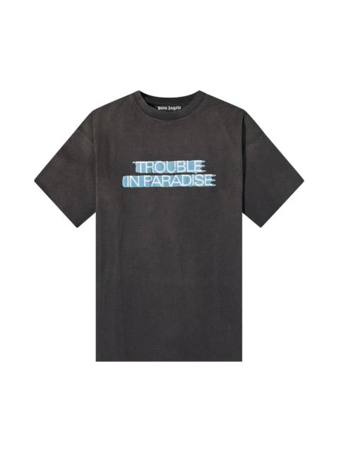 Palm Angels Trouble In Paradise T-Shirt 'Black/Blue'