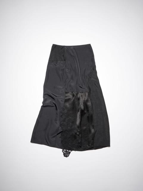 Acne Studios Hammered satin skirt - Black