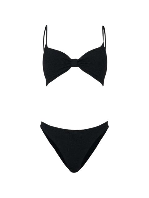 Hunza G Alicia spaghetti-strap bikini set