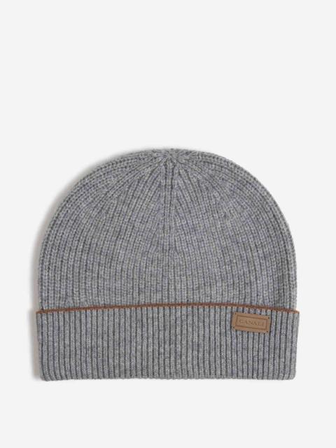 Canali RIBBED WOOL CASHMERE HAT