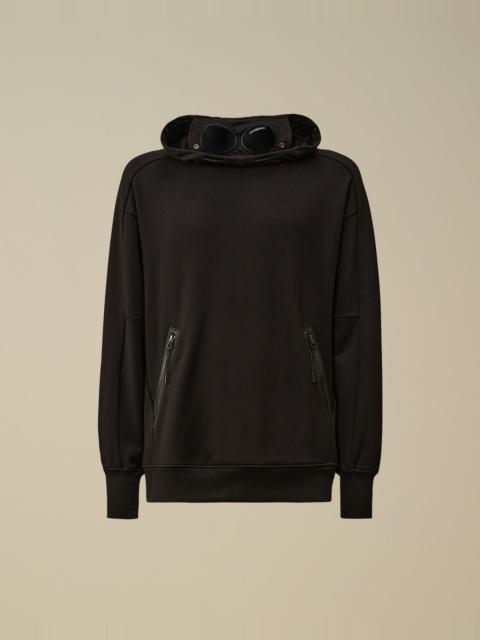 Diagonal Raised Fleece Goggle Hooded Sweatshirt