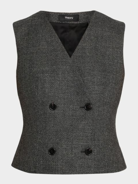 Theory Shrunken Wool Suiting Vest