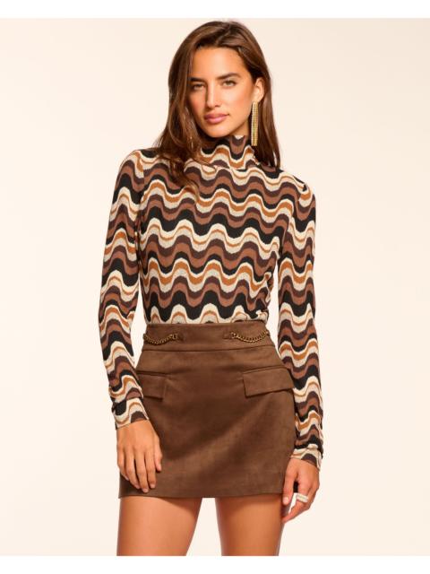 RAMY BROOK Martha Faux Suede Mini Skirt