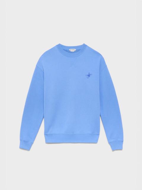 JW Anderson MENS RIBBON ANCHOR SWEATSHIRT IN WASHED BLUE