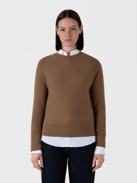 Sunspel Textured Cotton Jumper