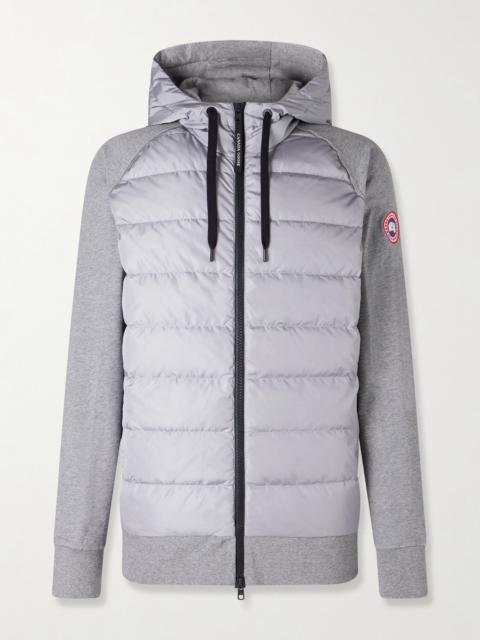 Canada Goose HyBridge Huron Quilted Shell and Cotton-Jersey Down Jacket