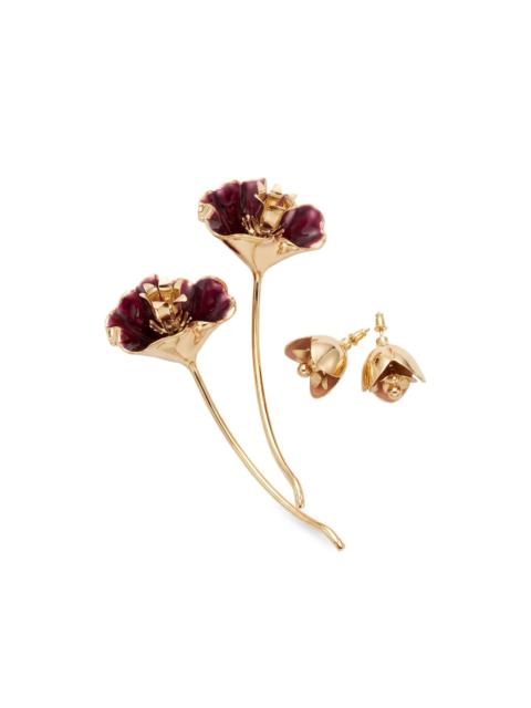 rabanne flower-motif earrings