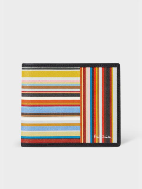 Leather 'Signature Stripe' Billfold Wallet