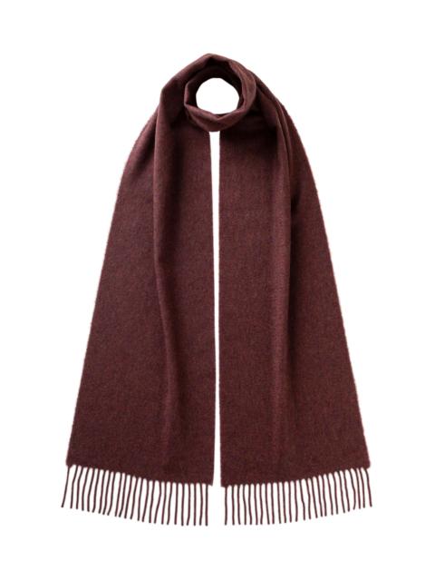 Johnstons of Elgin Purple Cashmere Scarf