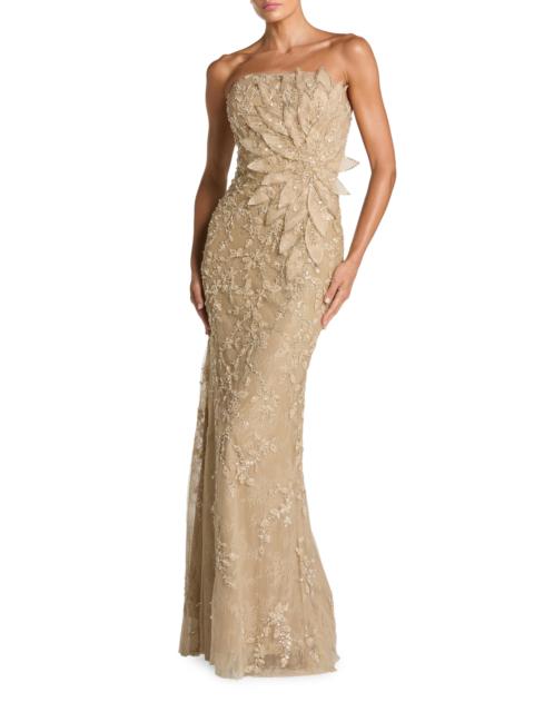 MAC DUGGAL Women's Evening Strapless Mermaid Gown - Gold