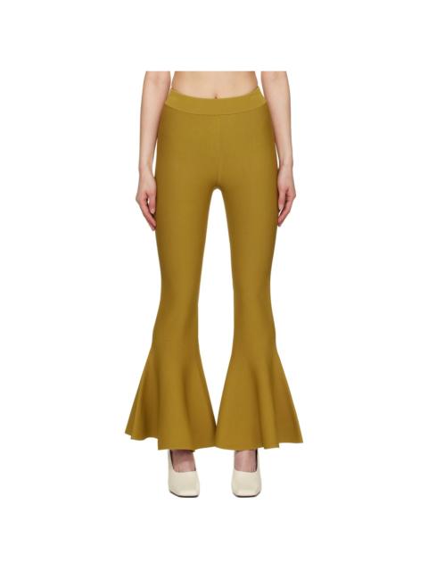 AMI Paris Yellow Godet Short Lounge Pants