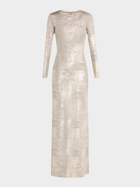 JBQ Christie Washed Metallic Maxi Dress