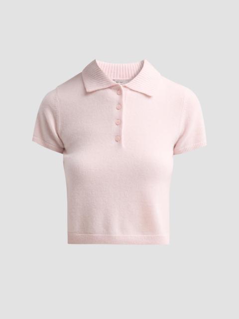 SIMKHAI Women's Twila Cashmere Polo Shirt - Bubblegum