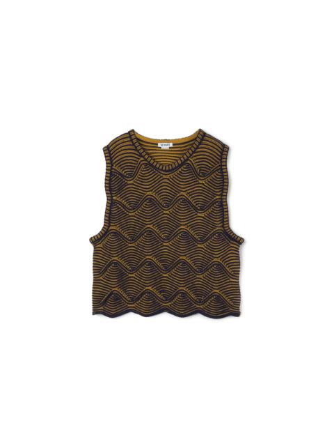 SUNNEI CINIGLIA TANK TOP / mustard & navy