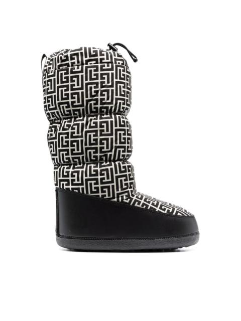 Balmain x Rossignol monogram jacquard ski boots