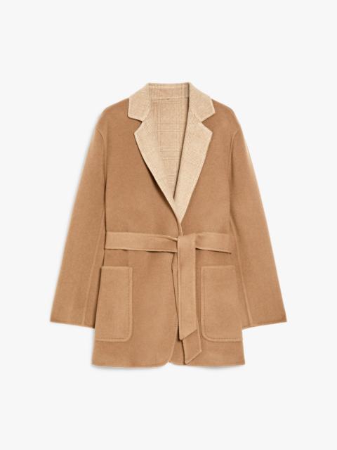 Max Mara MIRKO Oversized reversible jacket in wool and cashmere