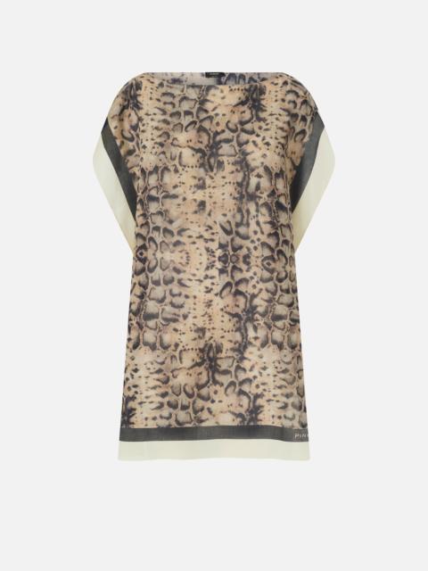 PINKO KAFTAN WITH SNAKE PRINT