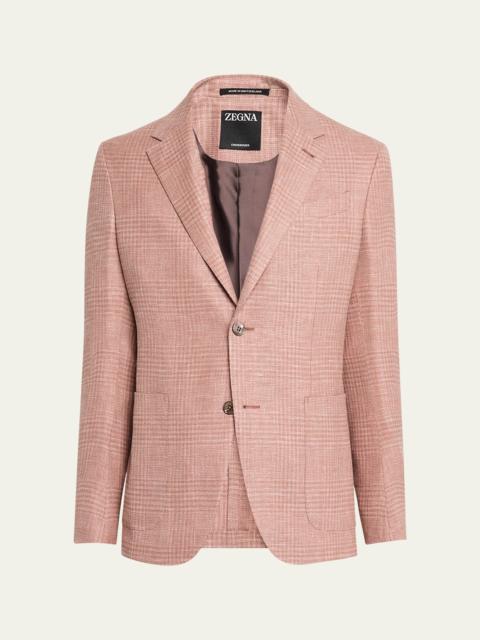 ZEGNA Men's Check Crossover Sport Coat