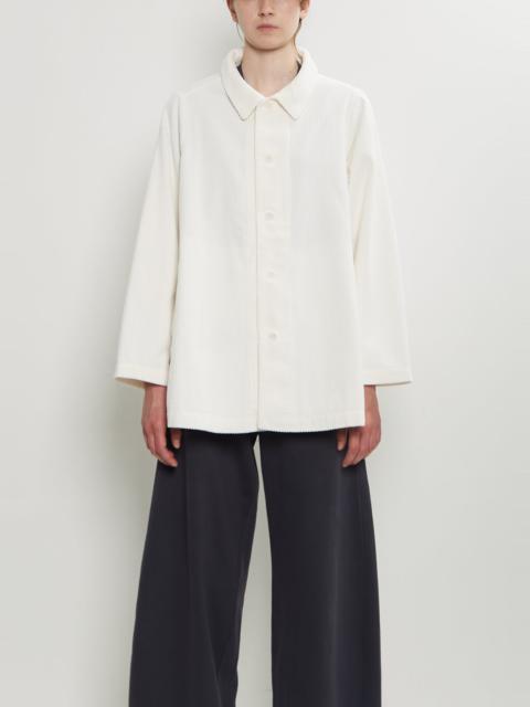 LABO.ART Joseph Cotton Velvet Jacket — Winter White