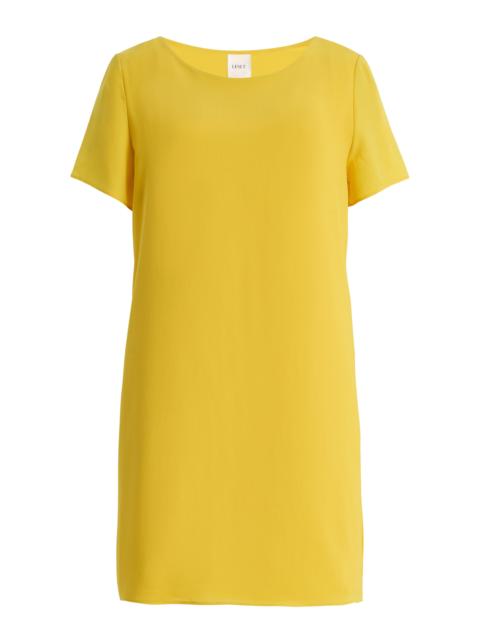 LESET Arielle Crepe Mini Babydoll Dress yellow