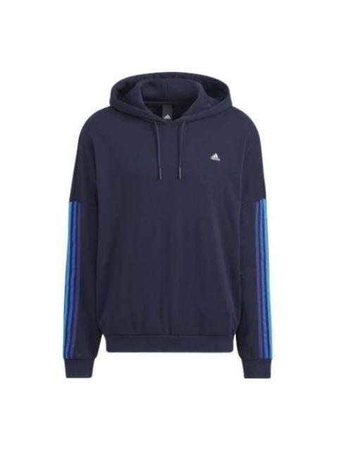 adidas Men's adidas Contrasting Colors Stripe Sports Ink Blue HC9965