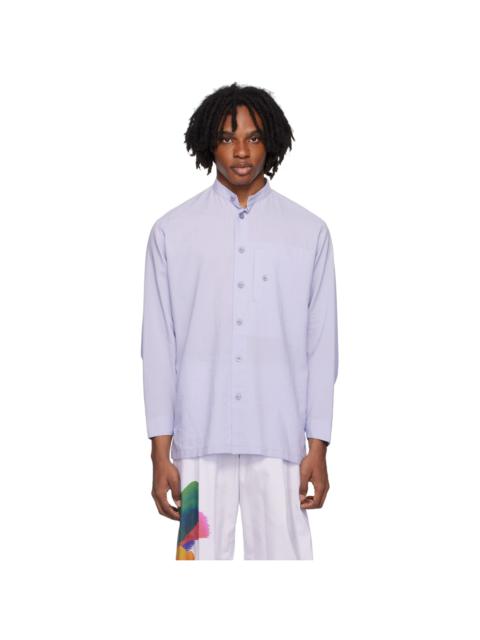 ISSEY MIYAKE Purple Pocket Shirt