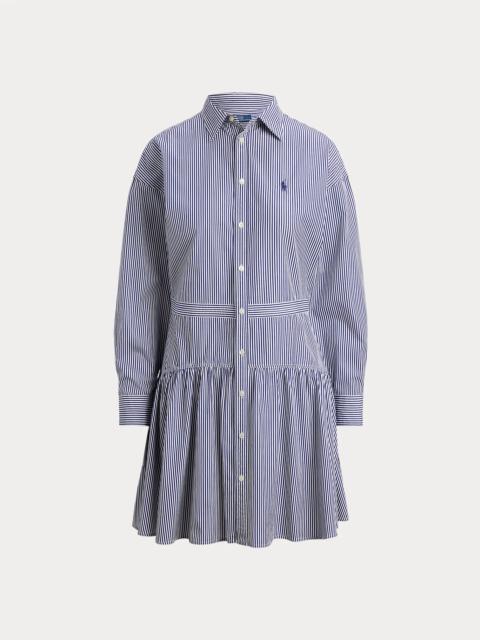Polo Ralph Lauren Striped Cotton Poplin Paneled Shirtdress