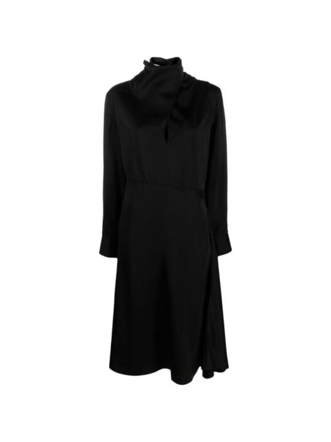 long-sleeve A-line dress