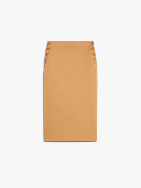 Max Mara Cresta cotton-twill midi skirt | netaporter
