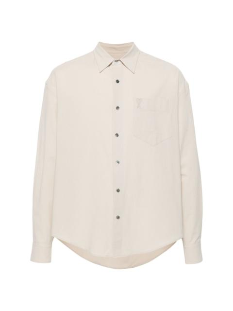 Ami de Coeur-embroidered cotton shirt