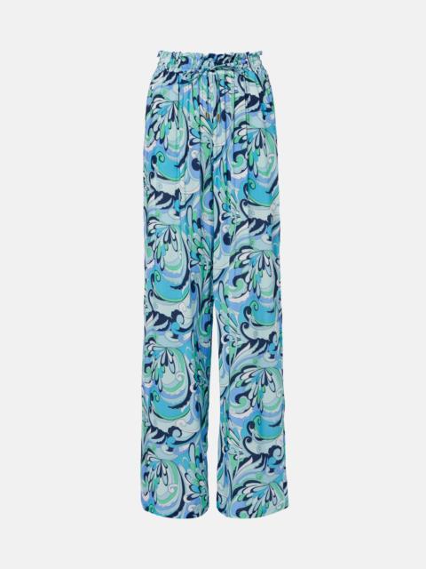 MELISSA ODABASH Reese printed palazzo pants