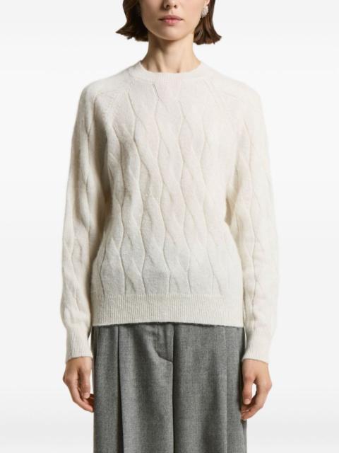 PESERICO cable-knit round-neck sweater