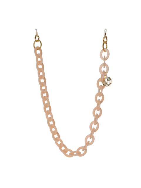 LINDA FARROW PEACH OVAL LINK ACETATE CHAIN