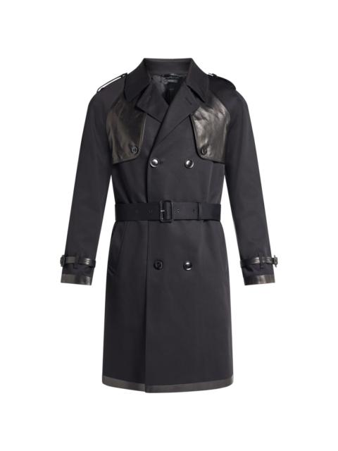 TOM FORD panelled trench coat