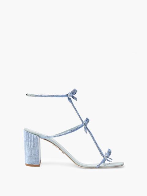 RENE CAOVILLA Caterina Crystal Powder Blue Sandal 80