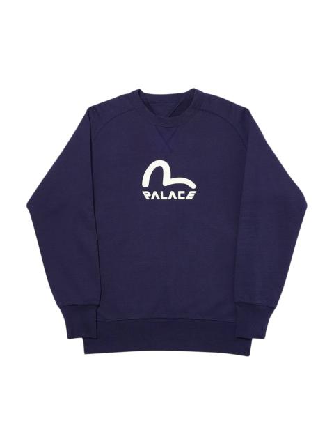 Palace x Evisu Reversible Crew 'Navy'