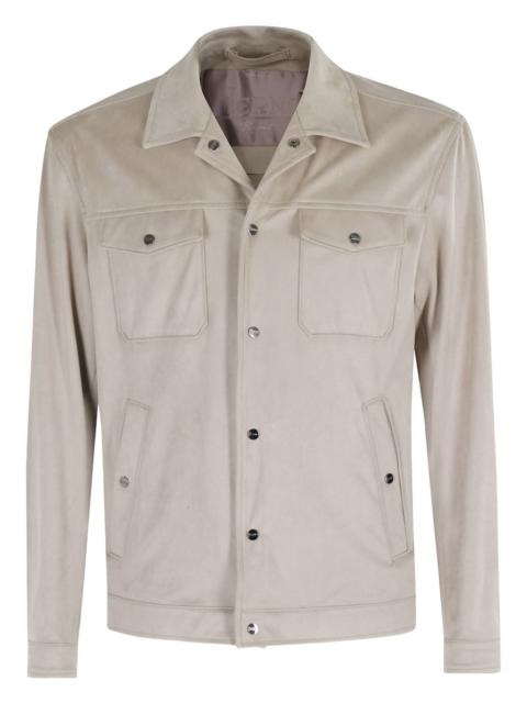 Herno patch-pocket shirt jacket