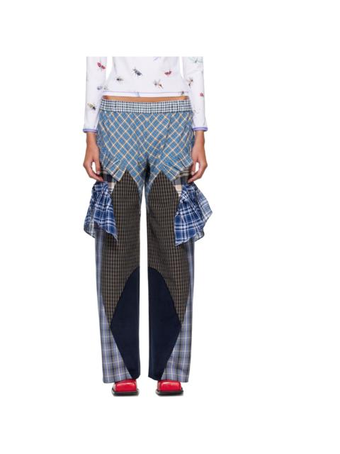 Chopova Lowena Blue Swoon Pyjama Trousers