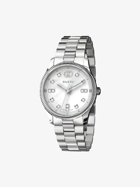 YA1265064 G-Timeless Slim stainless-steel automatic watch