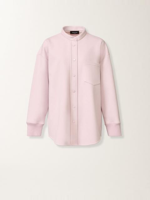 FABIANA FILIPPI Scuba cashmere shirt in lilac pink