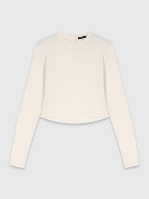 maje Jumper with jewelled buttons