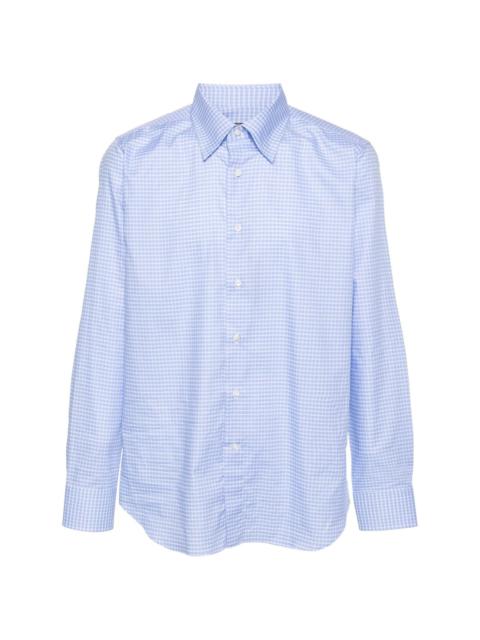 checked twill shirt