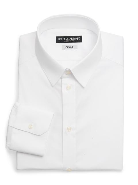 Dolce & Gabbana Men's Stretch-Cotton Dress Shirt - Opt White