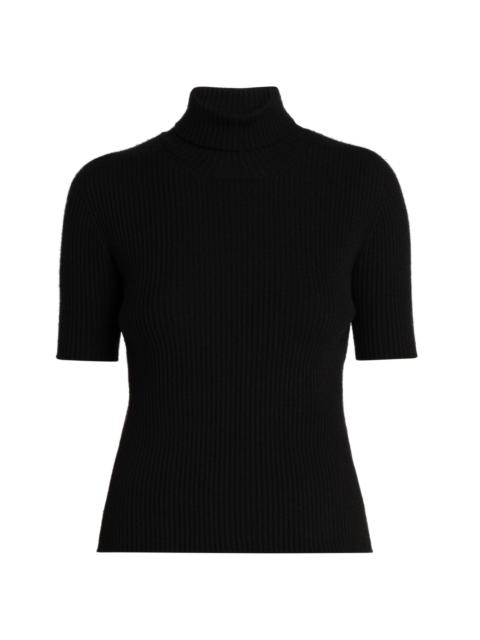 GIORGIO ARMANI Women's Mock Turtleneck Knit Top - Black