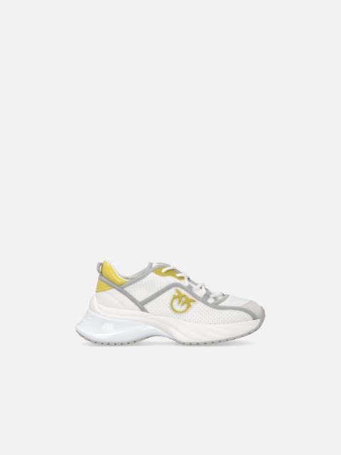 PINKO ARIEL PERFORATED SNEAKERS WITH BIRD LOGO