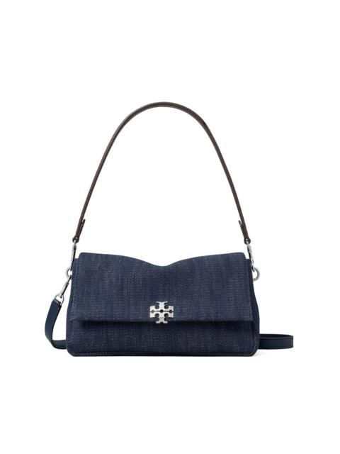 TORY BURCH Women's Charlie Small Denim Shoulder Bag - Midnight