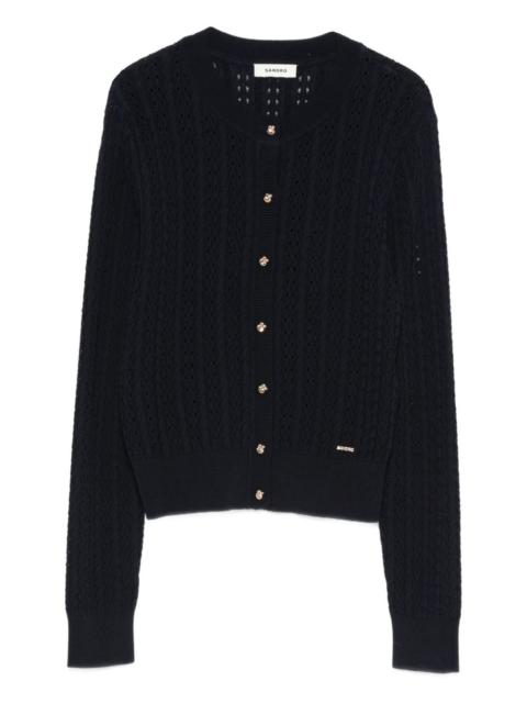 Sandro button-fastening cardigan