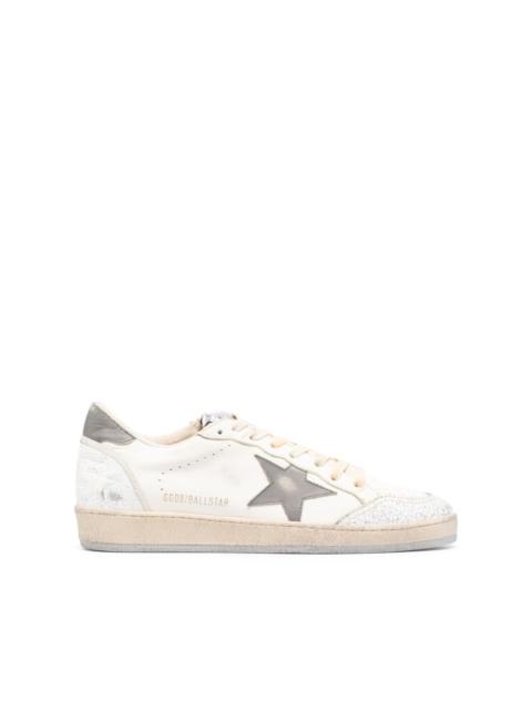 Golden Goose logo-patch leather sneakers