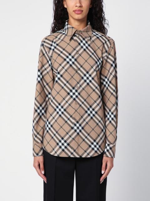 Burberry Check pattern wool blend shirt